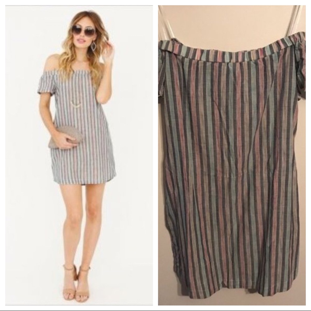 Plum Pretty Sugar Cay Off the Shoulder Dress Nevis